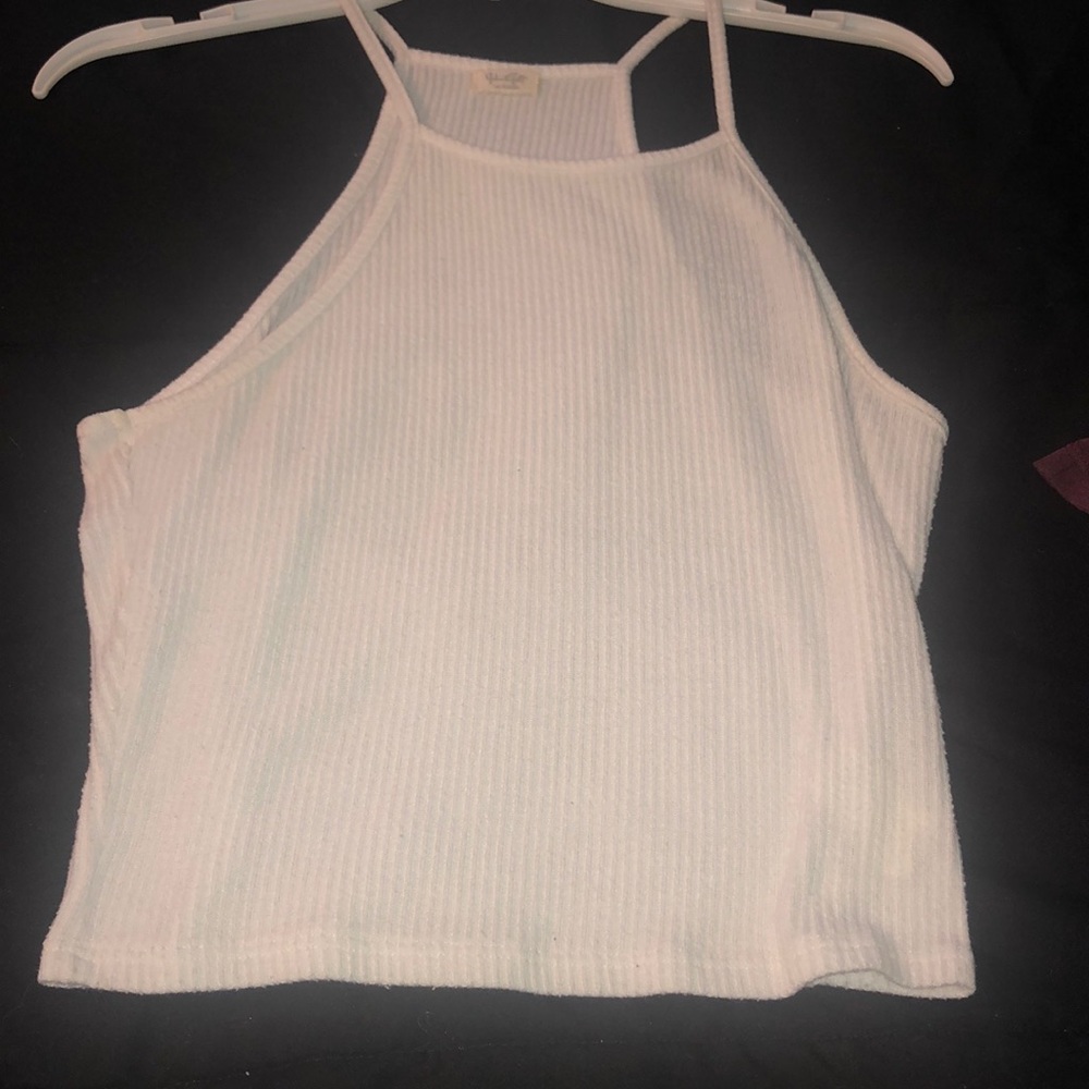 White halter top